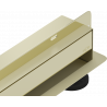 Mexen Flat Wall wall linear drain 2-in-1 90 cm, gold - 1530090