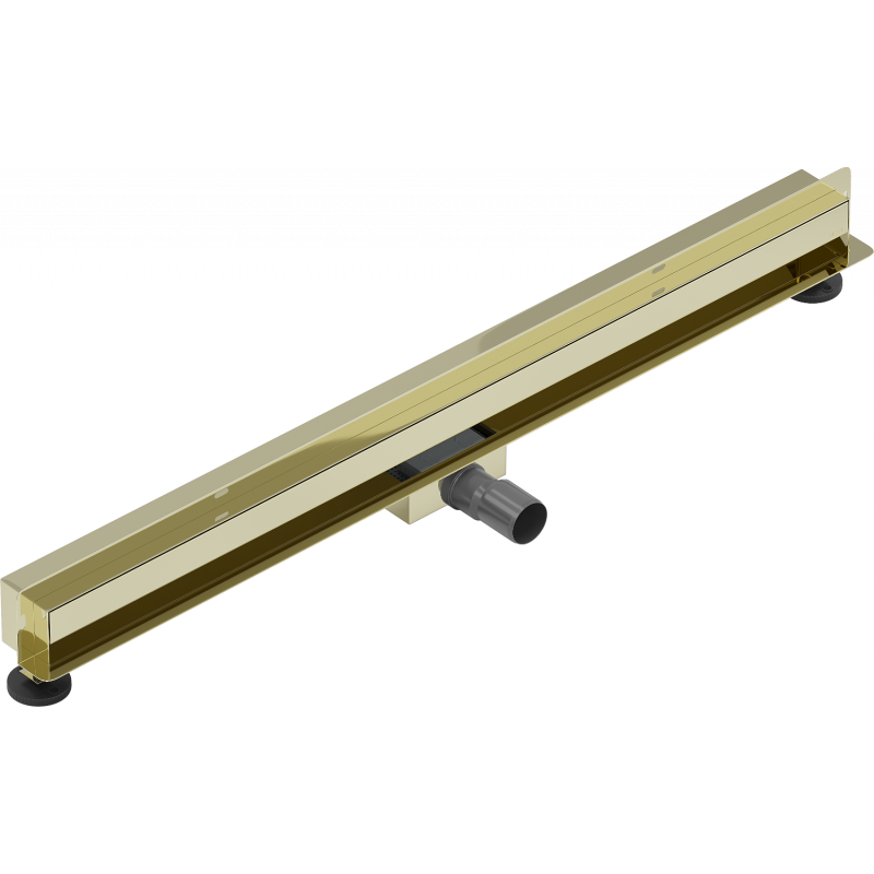 Mexen Flat Wall wall linear drain 2-in-1 90 cm, gold - 1530090