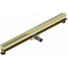 Mexen Flat Wall wall linear drain 2-in-1 90 cm, gold - 1530090