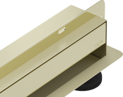 Mexen Flat Wall 2-in-1 Wall Linear Drain 100 cm, Gold - 1530100