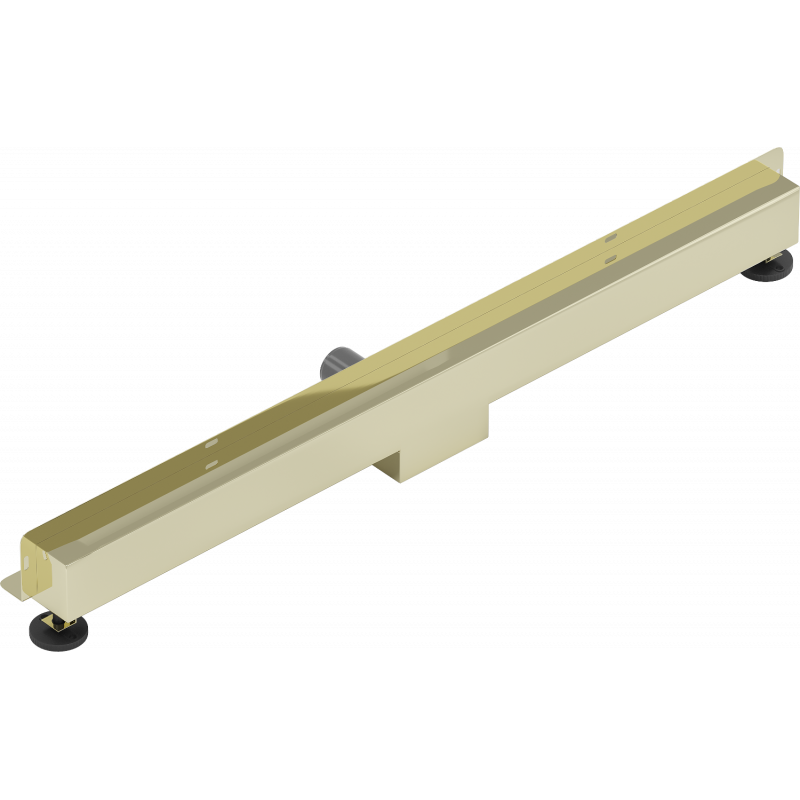 Mexen Flat Wall 2-in-1 Wall Linear Drain 100 cm, Gold - 1530100