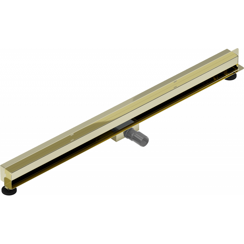Mexen Flat Wall 2-in-1 Wall Linear Drain 110 cm, Gold - 1530110