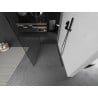 Mexen Kioto Walk-in Shower Panel 130 x 85 cm, transparent, gun metal - 800-130-212-95-00-085