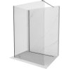 Mexen Kioto Walk-in Shower Wall 125 x 90 cm, Transparent, Gun Metal - 800-125-212-95-00-090