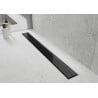 Mexen Flat MGB linear drain 90 cm, Black Glass - 1026090-15