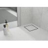 Mexen Flat square floor drain 15 x 15 cm, Chrome - 1010015