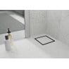 Mexen Flat square floor drain 15 x 15 cm, Black - 1710015