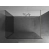 Mexen Kioto Walk-in Shower Screen 130 x 75 cm, Transparent, Brushed Nickel - 800-130-212-97-00-075
