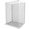 Mexen Kioto Walk-in Shower Wall 100 x 95 cm, Transparent, Brushed Nickel - 800-100-212-97-00-095