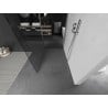 Mexen Kioto Walk-in Shower Wall 140 x 120 cm, transparent, brushed nickel - 800-140-212-97-00-120