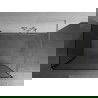 Mexen Kioto Walk-in Shower Wall 100 x 70 cm, Black Pattern, Brushed Nickel - 800-100-212-97-70-070