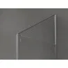Mexen Kioto shower wall Walk-in 130 x 120 x 30 cm, black frame, chrome - 800-130-120-221-01-70-030