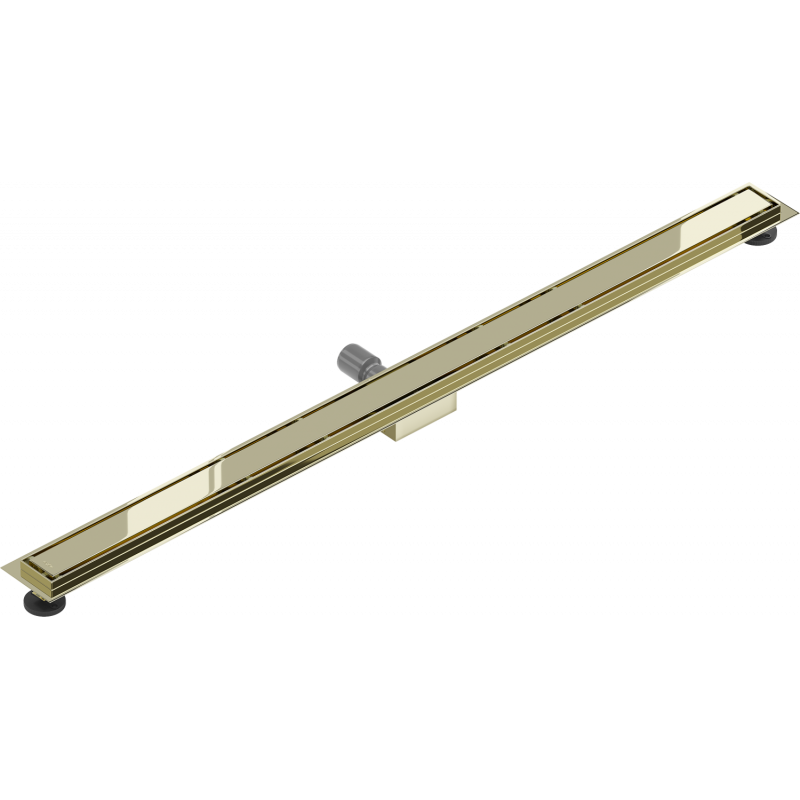 Mexen Flat M13 linear drain 2-in-1 120 cm, gold - 1510120