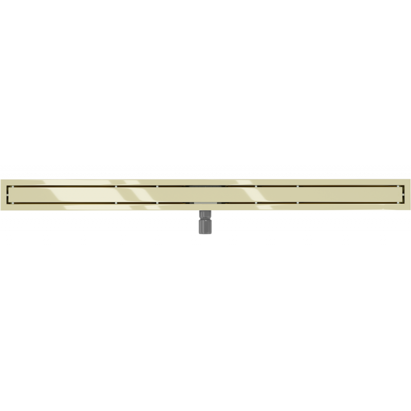 Mexen Flat M13 linear drain 2in1 130 cm, gold - 1510130