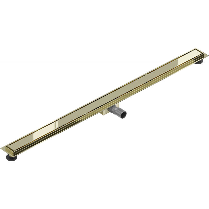 Mexen Flat M13 linear drain 2in1 130 cm, gold - 1510130
