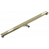 Mexen Flat M13 linear drain 2in1 130 cm, gold - 1510130
