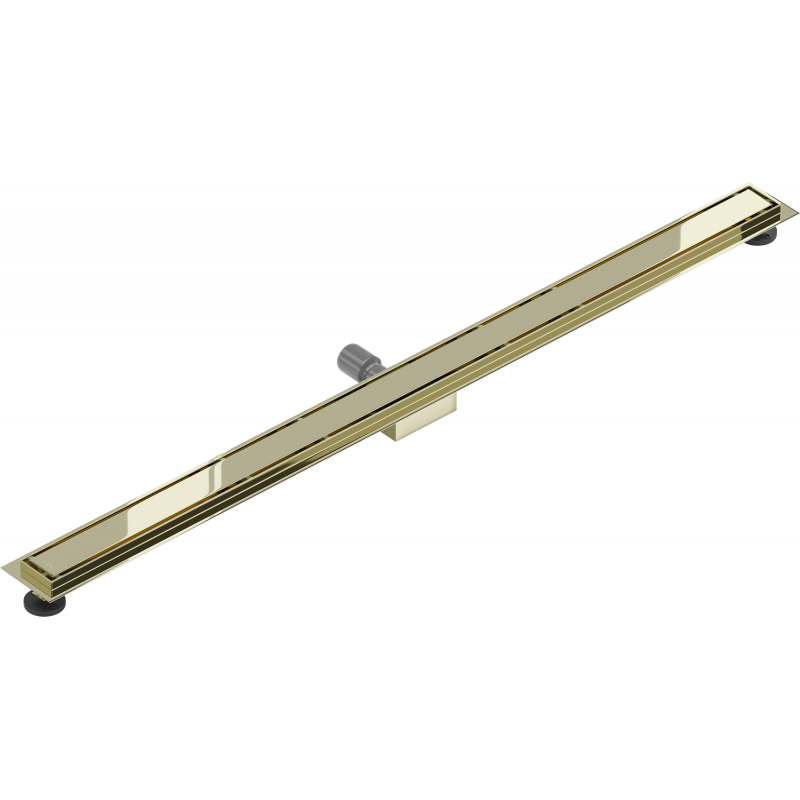 Mexen Flat M13 linear drain 2in1 130 cm, gold - 1510130