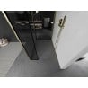 Mexen Kioto Walk-in Shower Wall 90 x 80 x 30 cm, Black Pattern, Brushed Gold - 800-090-080-221-55-70-030