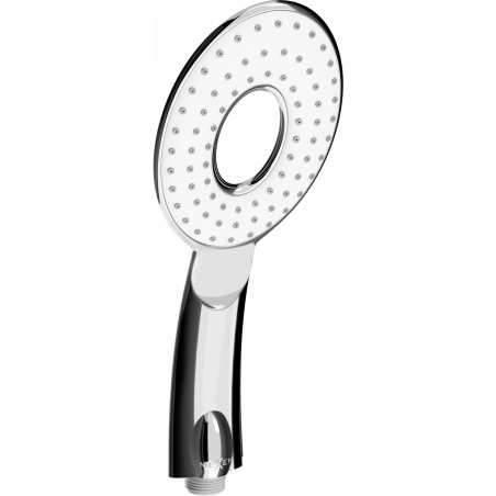 Mexen R-73 1-function shower handle, Chrome/White - 79573-02