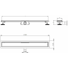 Mexen Flat M13 linear drain 2-in-1 120 cm, black - 1710120