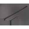 Mexen Kioto Walk-in Shower Wall 125 x 120 x 30 cm, Transparent, Gun Gray Brushed - 800-125-120-221-66-00-030