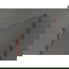 Mexen Kioto Walk-in Shower Wall 140 x 90 x 40 cm, Black Pattern, Brushed Copper - 800-140-090-221-65-70-040