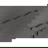 Mexen Kioto Walk-in Shower Wall 130 x 70 x 40 cm, Black Pattern, Gun Gray Brushed - 800-130-070-221-66-70-040