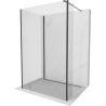 Mexen Kioto Walk-in Shower Screen 130 x 70 x 30 cm, transparent, black - 800-130-070-221-70-00-030