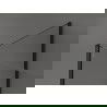 Mexen Kioto Walk-in Shower Screen 140 x 75 x 40 cm, transparent, black - 800-140-075-221-70-00-040