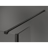 Mexen Kioto Walk-in Shower Wall 120 x 80 x 40 cm, Black Frame, Black - 800-120-080-221-70-70-040