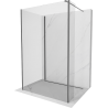 Mexen Kioto Walk-in Shower Wall 135 x 100 x 40 cm, transparent, gun metal - 800-135-100-221-95-00-040