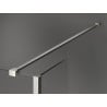 Mexen Kioto Walk-in Shower Panel 100 x 70 x 30 cm, black pattern, brushed nickel - 800-100-070-221-97-70-030