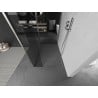 Mexen Kioto Walk-in Shower Panel 105 x 100 x 30 cm, transparent, brushed nickel - 800-105-100-221-97-00-030