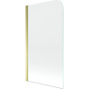 Mexen Felix 1-Panel Shower Screen 70 x 140 cm, Transparent, Gold - 890-070-001-50-00
