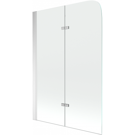 Mexen Felix 2-panel bathtub screen 80 x 140 cm, transparent, chrome - 890-080-002-01-00