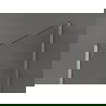 Mexen Kioto Walk-in Shower Wall 140 x 70 x 40 cm, black pattern, brushed nickel - 800-140-070-221-97-70-040