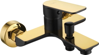 Mexen Alfa bathtub faucet, black/gold - 745730-75