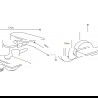 Mexen Alfa bathtub mixer tap, Black/Chrome - 745730-71