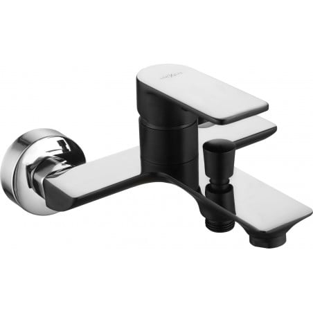 Mexen Alfa bath tap, black/chrome - 745730-71
