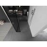 Mexen Kioto Walk-in Shower Wall 130 x 120 x 40 cm, Black Pattern, Brushed Nickel - 800-130-120-221-97-70-040