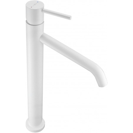 Mexen Rumba tall washbasin faucet, white - 73510-20