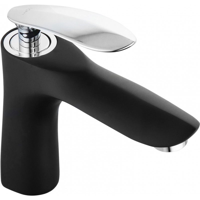 Mexen Lily washbasin tap, black/chrome - 73600-17