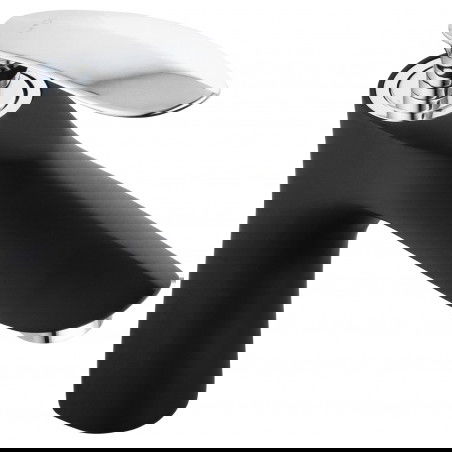 Mexen Lily washbasin mixer tap, Black/Chrome - 73600-17
