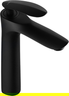 Mexen Lily high washbasin mixer tap, Black - 73610-70