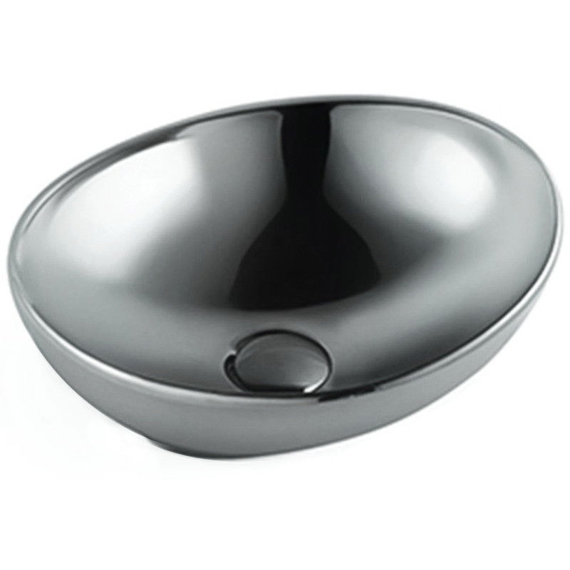 Mexen Elza countertop washbasin 40 x 33 cm, Silver - 21014087