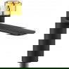 Mexen Zero+ washbasin mixer tap, Black/Gold - 71600-75