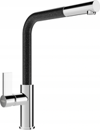 Mexen Flora kitchen faucet, chrome/black speckled - 670401-08