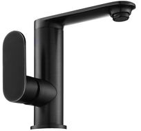 Mexen Milo side action washbasin mixer tap, Black - 71305-70