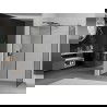 Mexen Kioto Walk-in Shower Wall 70 x 70 cm, Black Pattern, Gun Metal - 800-070-202-95-70-070