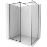 Mexen Kioto Walk-in Shower Screen 100 x 70 cm, Black Frame, Gun Metal - 800-100-202-95-70-070